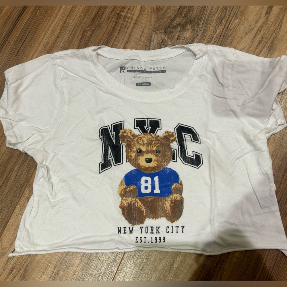 Prince Peter Collection White NYC Bear Tee